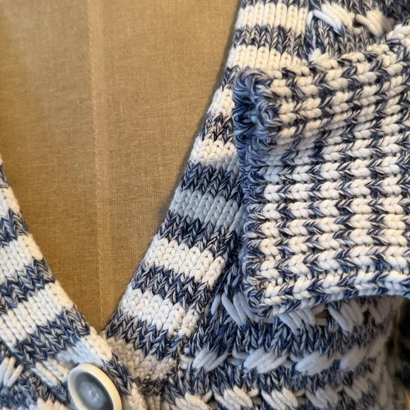 Veronica Beard Artura Blue Multi Cardigan Sweater - Picture 7 of 8